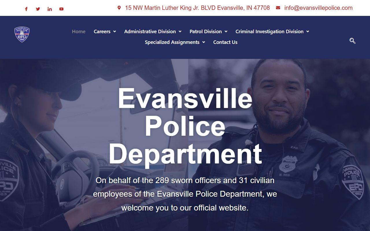 Evansville recent arrests EPD police department records