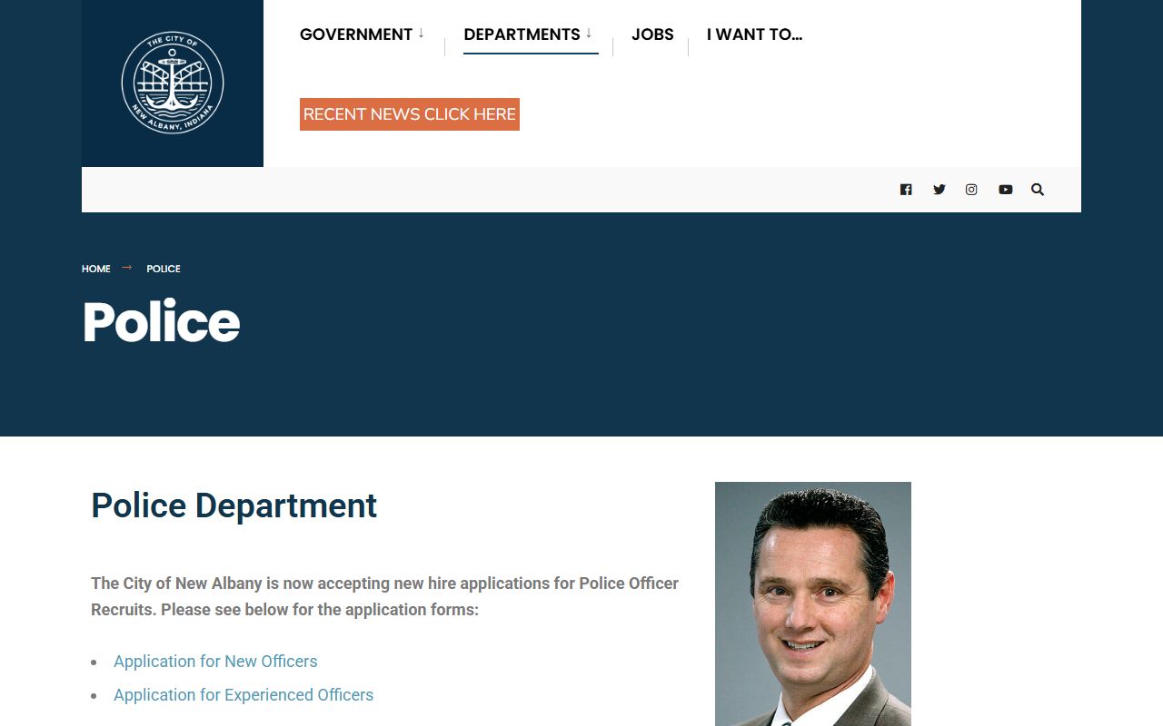 New Albany Indiana police department recent arrests