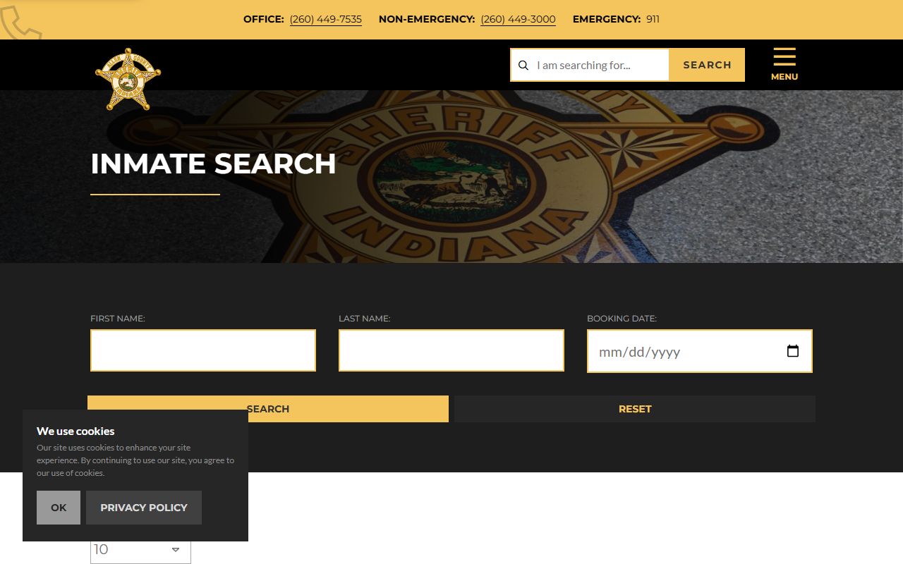 allen county recent arrests inmate search booking records sheriff