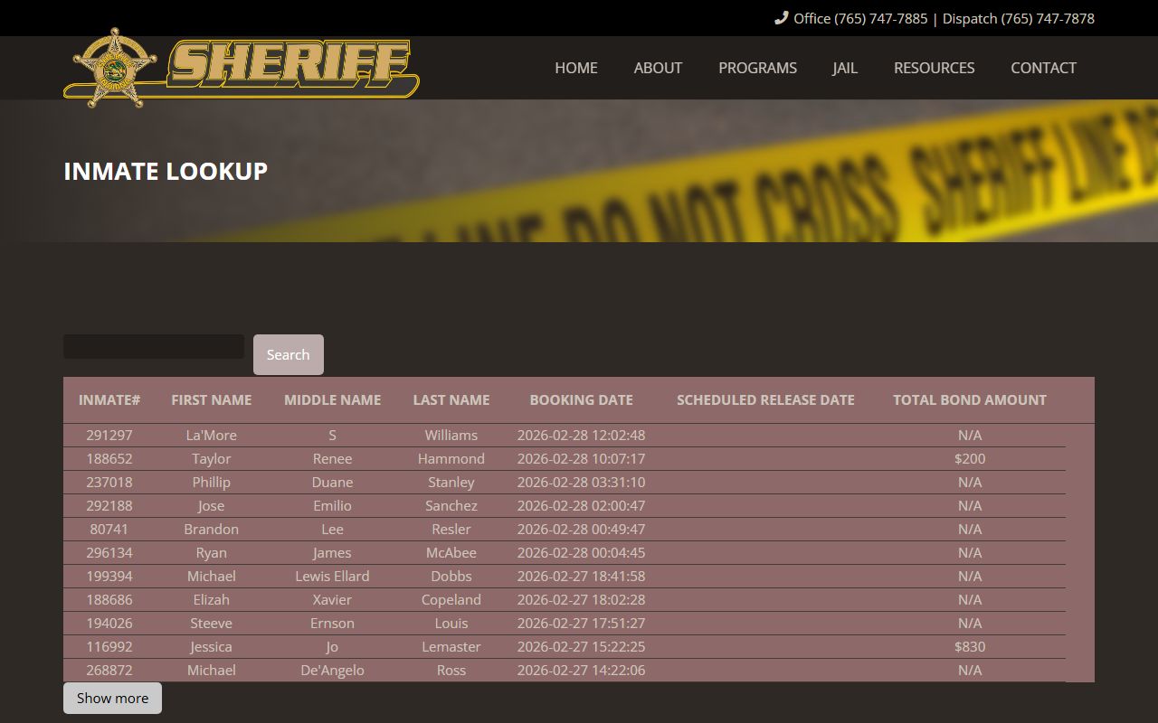 delaware county recent arrests sheriff inmate lookup tool