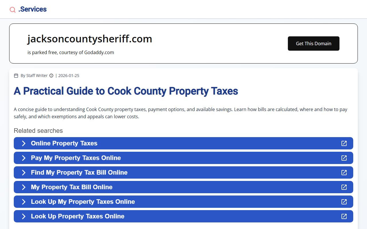 Jackson County Sheriff's Office website for recent arrests in Jackson County