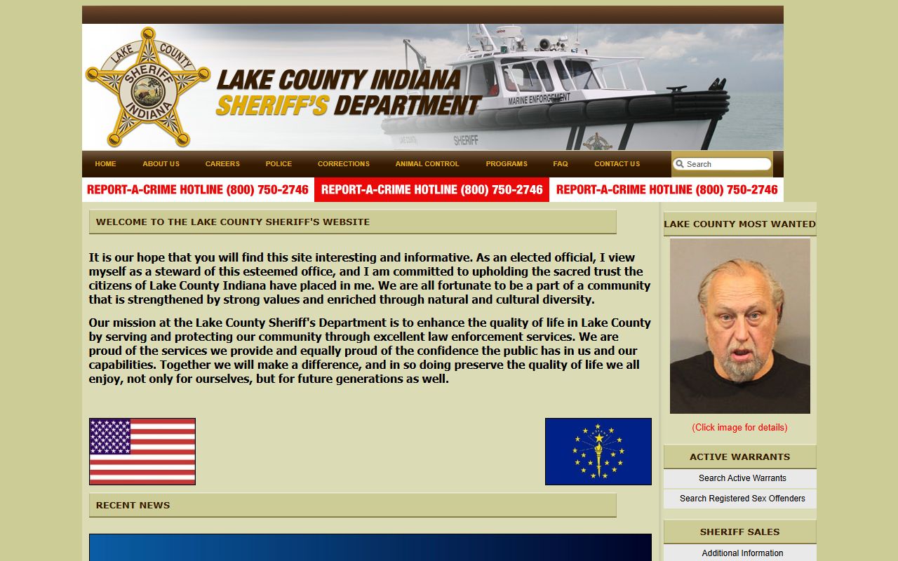 Lake County Sheriff's Office Website