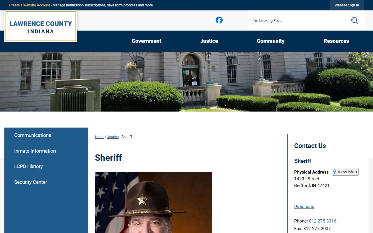 Lawrence County Sheriff's Office Website
