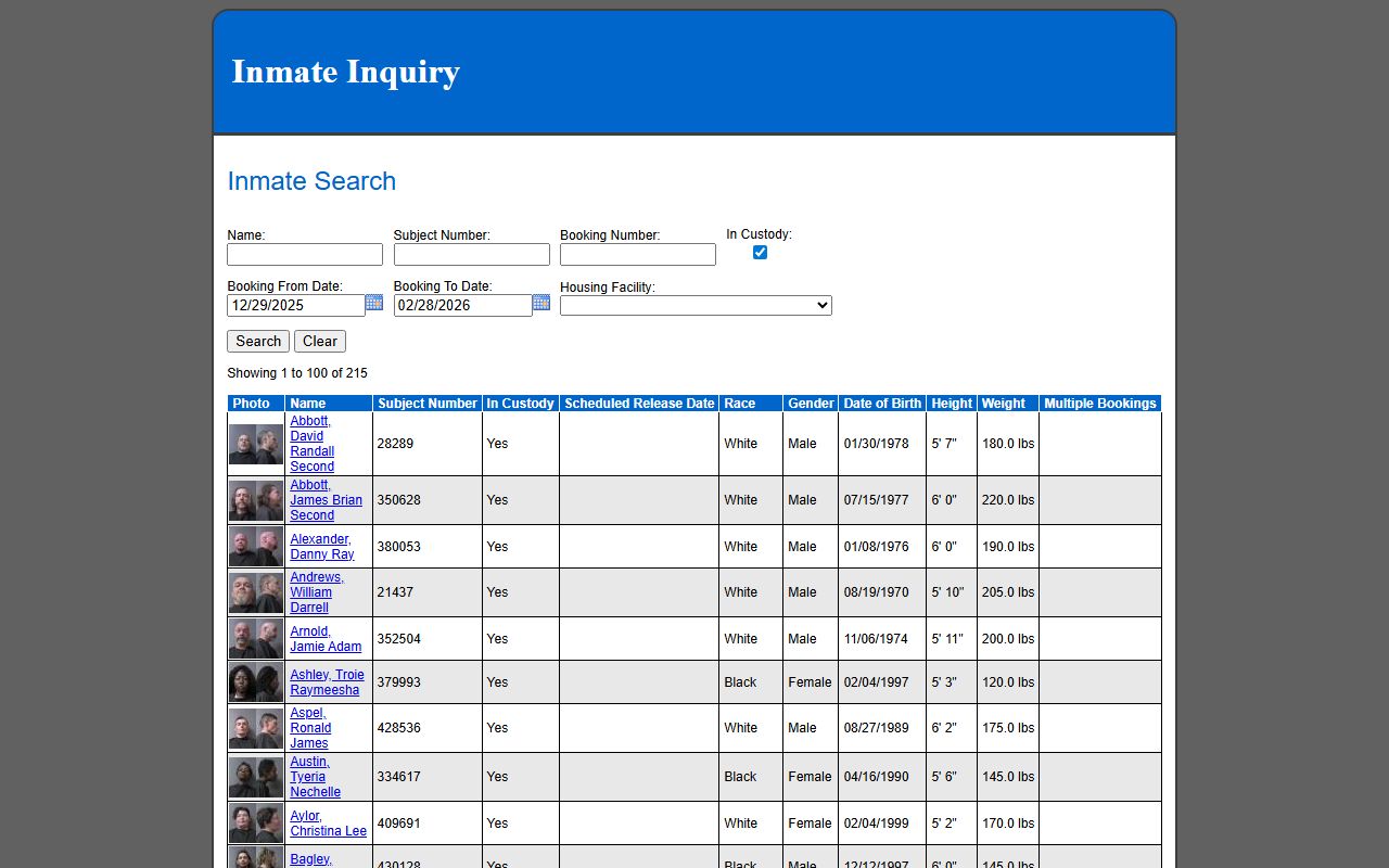 Madison County Jail Inmate Search Portal