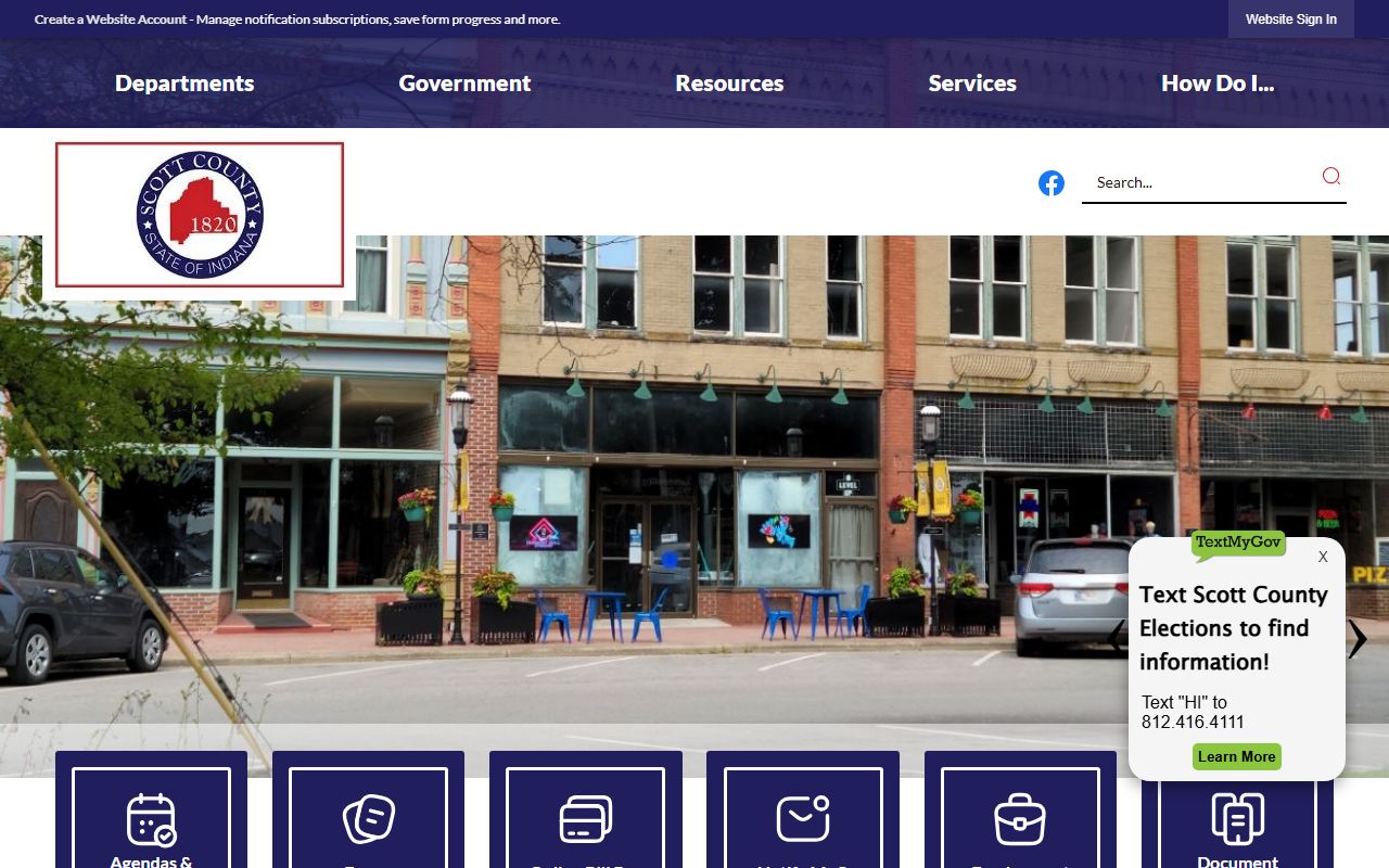 Scott County Sheriff's Office website